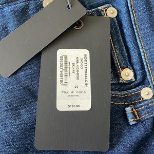 Rag & Bone Nina High-Rise Skinny Jeans. Size 27.